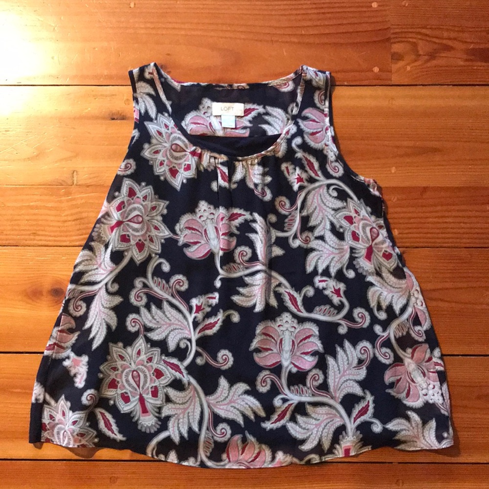 Ann Taylor Loft Top with crisscross back